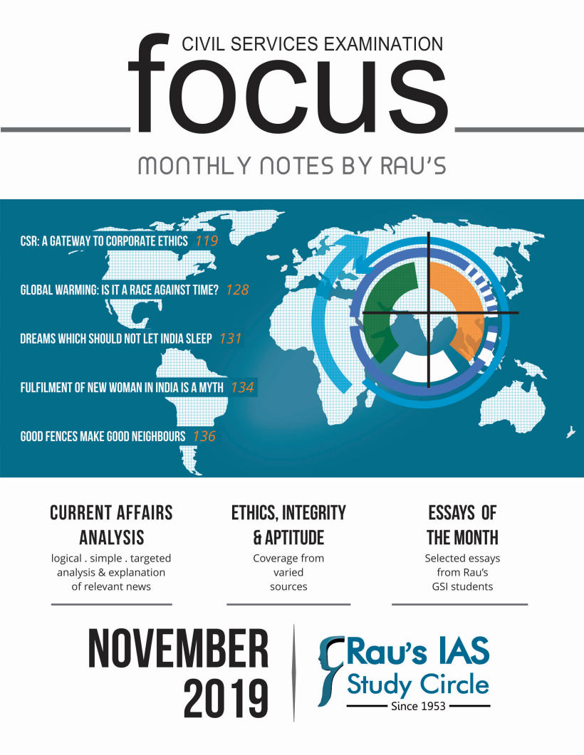 Focus Monthly Notes By Rau’s November 2019 – Notes India English Medium